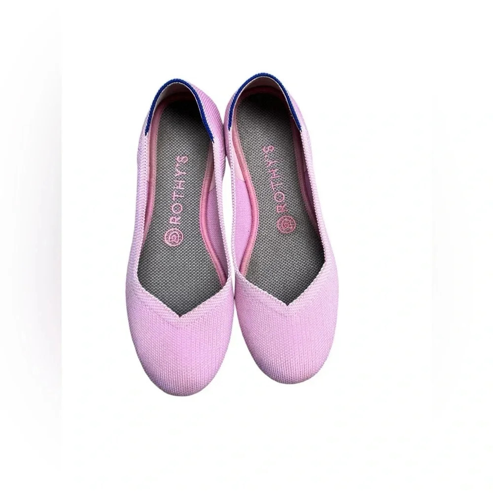 RARE RETIRED Rothy's Women US 8 Bubblegum Begonia Pink Round Toe Ballet Flats